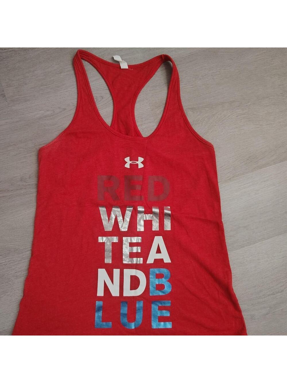 Under Armour red tank top Size M